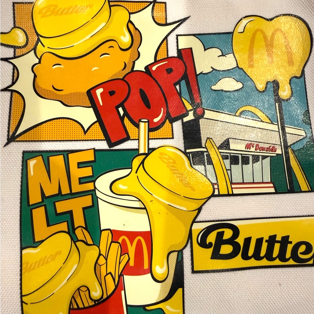 BTS x McDonalds Melting Butter Tote - Retired - Picture 4 of 11